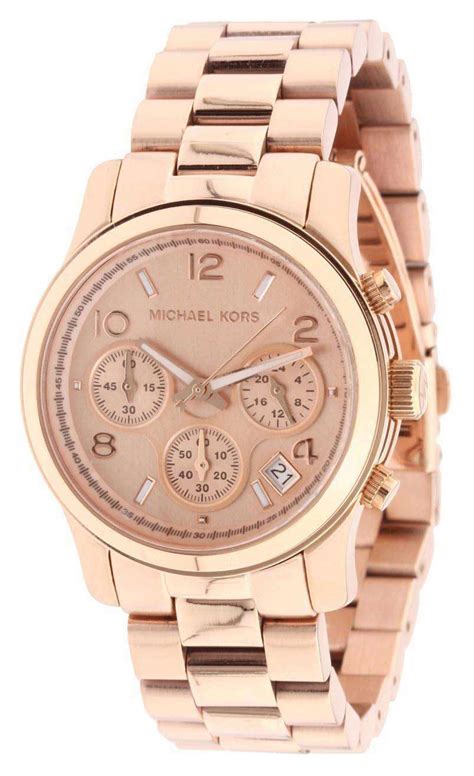 michael kors watch runway rose gold|michael kors chronograph watch.